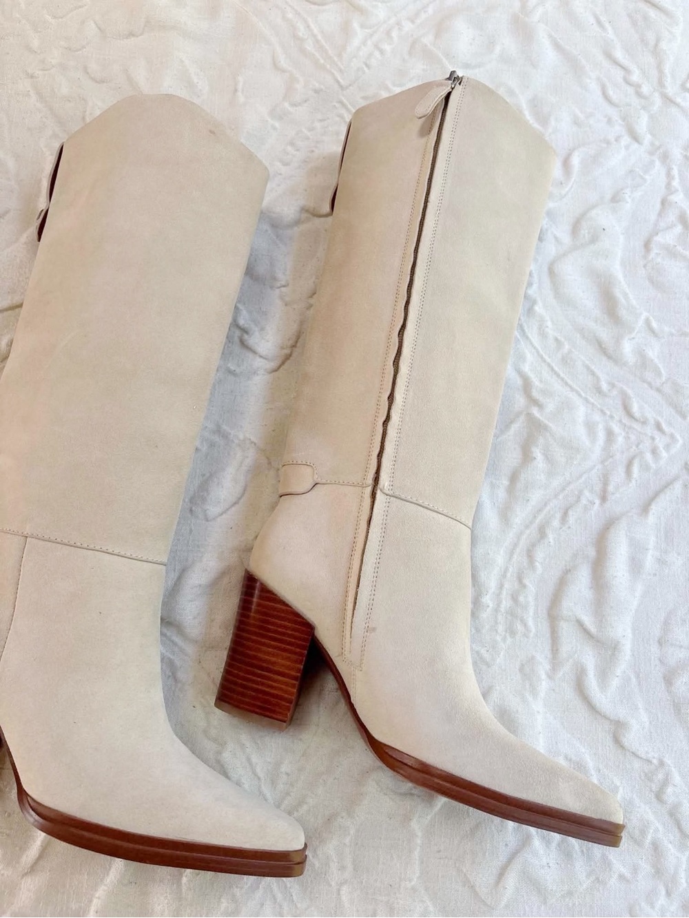 Franco Sarto Jasmine Block Heel Boots Size 6.5 - Picture 10 of 13